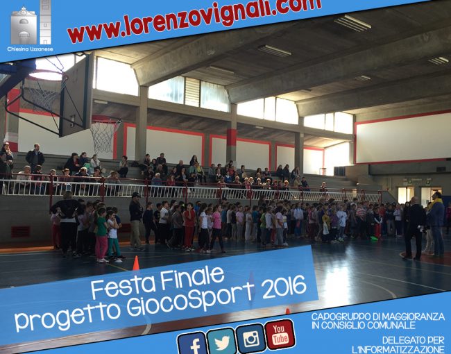 Festa finale Giocosport 2016.
